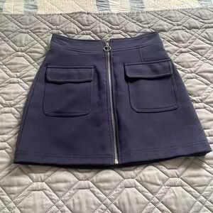 Forever 21 Dark Blue Mini Skirt with Pockets